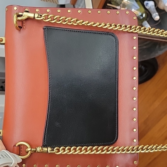 Coach Parker Top Handle In Signature Canvas With Rivets GUC - Picture 6 of 10